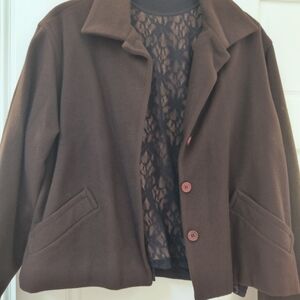 Elegant Brown Women's Coat